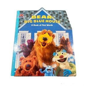 Bear's Big Blue House: A Book of First Words Board Book J. Henson Y2K rare find